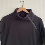 Athleta Cozy Karma Asym Pullover Wrap-Front Asymmetrical in Black Size S Photo 7