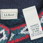 L.L.Bean Nordic Cotton Cardigan Sweater Medium Photo 1
