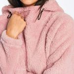 PINK - Victoria's Secret  Womens Pale Pink Teddy Funnel Neck Pullover Jacket Xsmall Photo 7