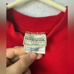 Fruit of the Loom Vintage  size large red floral sweatshirt Photo 1