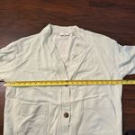 Vince . light seafoam blue long sleeve cotton cardigan size M Photo 9