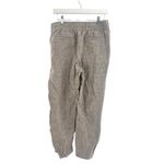 Athleta  Retreat Linen Ankle Pant size M pyrite brown Photo 1