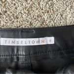 Tinseltown NWT Faux Leather Pants Size 9 High Waist Wide Leg Black D2 Photo 3
