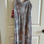 Japna Goa Beachwear by Japan Dress with Side Slits Color Gray Multi Size M Photo 3