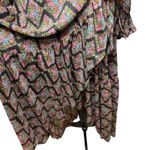 LC Lauren Conrad Lauren Conrad Floral Print Maxi Dress Black Sheer Overlay Long Sleeve‎ Wrap Boho Photo 5