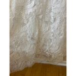 One33 Social Sz 2 White Embroidered Lace Ruffled Overlay Sleeveless V Photo 12