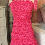 Tube Dress Tiered Form Fitting Pink Floral Size undefined Photo 3