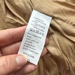 Puffy Crop Vest Lightweight Sleeveless Warm Outerwear Puffer Vest Size Small Tan Photo 6