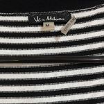 Vince Mikanu Black and White Striped Cardigan Size M Photo 1
