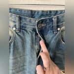 The Ragged Priest Distressed Goliath Low Rise Jean in Green Hue Women’s Size 28 Photo 5