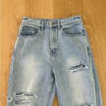 Ksubi  Jeans Straight Leg Distressed Size 28 Light Wash Blue Photo 1