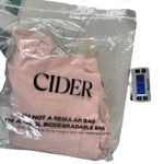 Cider  Womens Small Mini Dress Square Neck Knotted Bubble Puff‎ Sleeve Pink Photo 7