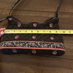 Vera Bradley  Black Red Miller Houndstooth Pattern Small Handbag Photo 3