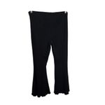Aerie Pants Womens XXL Kick-It Ribbed High Waisted Super Flare Black Photo 1