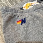 Aviator Nation  Gray 5 stripe neon Sweatpants size small joggers HTF Photo 3