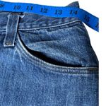 Y2K Western High Rise Bootcut Jeans Talon Zipper Raw Hem Boho 28 Blue Photo 4