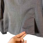 Anne Klein 2 Suits Womens Heathered Gray Stitched Edging Blazer Jacket Size 10 Photo 9