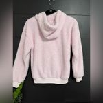 Garage  Half Zip Soft Pink Hoodie Sweatshirt Sherpa Women’s Sz S Vintage GUC Photo 2