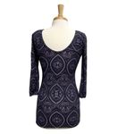 Free People Burnout Bodycon Witchy Goth Punk Skater Dress Tunic Purple sz Small Photo 5