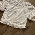 Free People  white cotton puff sleeve adjustable top Photo 5