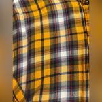Abercrombie & Fitch yellow plaid button front shirt Photo 4