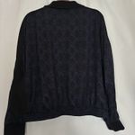 Athleta  Brooklyn Track Bomber Womens XL Blue Snake Print Full Zip‎ Jacket Photo 5