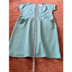 Makadamia Mint Aqua Casual Shift Midi Dress Short Sleeve Size 46 XL NWT Blue Photo 4
