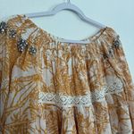 Las Noches Ibiza by Eric and Jack Tiered Long Sleeve Mini Dress Small White Photo 2