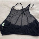 Honeydew Women's Bralette Black Sheer High Neck Strappy Back Size Medium Photo 1