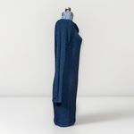 James Perse  Dress Size l Black Cowl Neck Long Sleeve Knit Blend Stretch body con Photo 7