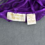 Victoria's Secret Vintage Victoria’s Secret Gold Label Teddy Sheer Purple Ruffle Size Small Sexy Photo 4
