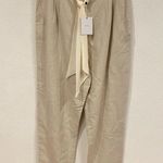 L'Academie NWT  Mina Linen Bow Tie Pants Size Large Photo 1