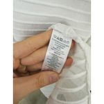 French Connection  Quiet Luxury Sheer Fit & Flare Knit Mini Dress 2 White Bridal Photo 7