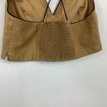 Maeve  By Anthropologie Seamed Contrast Corset Crop Top Size 10 Photo 7