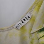 Lacausa Anthropologie x  Luna Unitard Green Tie Dye Size‎ Small Photo 2