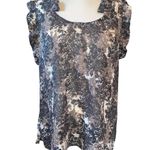 Converse One Star blouse sleeveless with ruffles ruffles at neckline Sz X-Large Photo 0