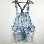Torrid Denim Shortall Overall Liberty Star Print Size 26 Stretch Distressed Photo 3