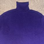 Michael Michael Kors Cashmere Blend Turtleneck Long Sleeve Sweater Dress XXS Purple Photo 3