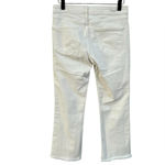 Anthropologie Exclusive Pilcro Classic White Script High-Rise Crop Flares size26 Photo 3