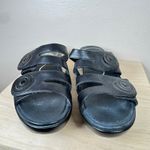 Dansko  Women's Dixie Dress Sandal Comfort Wedge Leather Black Size 39/8.5 Photo 2