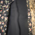 Bailey 44 Black Floral Midi Dress Spaghetti Straps Made In USA Size 0 Photo 10