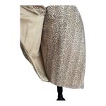 Vintage 80s Leopard Print Leather Women's Wrap Skirt Size M Brown Size M Photo 3