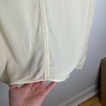 Halston Heritage  Dressy Career‎ White Cream Ivory blouse Top Drape Silk 6 Photo 4