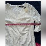 Trina Turk Dress White Floral Lace Bridal Spring Shower Size 8 NWT Photo 7