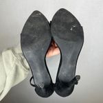 Nasty Gal  Black Suede Pointed Toe Stiletto Ankle Strap Heels Women's Size 10M Photo 4