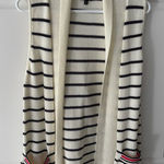 Talbots  cream knit Tunic Length‎ Cardigan Sweater Vest Size small. Photo 0