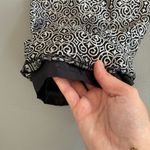 Talbots  Women's Vintage Silk Tapered‎ Pants Black Ornate Design Size 4 Photo 1