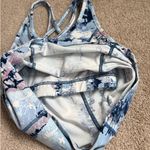 Threads 4 Thought  Blue Abstract Strappy Back Activewear Tank Top   Size XS Photo 7