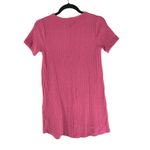 Abercrombie & Fitch T Shirt Dress A Line Ribbed Knit Stretch Pink XS Photo 1