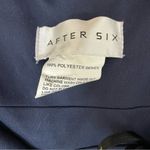 After Six Halter Neck Charmeuse & Crepe Gown Midnight Women’s Sz 14R Photo 5